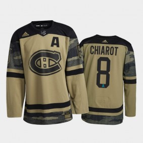 Ben Chiarot Montreal Canadiens Canadian Armed Force Jersey Camo #8 2021 CAF Night