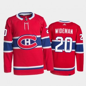 2021-22 Montreal Canadiens Chris Wideman Home Jersey Red Primegreen Authentic Pro Uniform