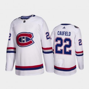 Montreal Canadiens Cole Caufield #22 Heritage White 2020-21 Authentic Jersey
