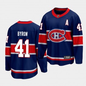 Paul Byron Montreal Canadiens 2021 Special Edition Navy Men's Jersey