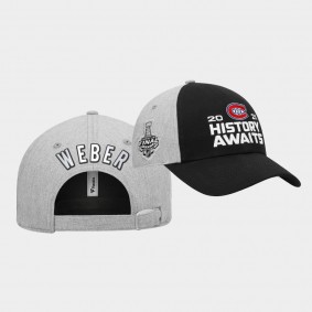 Shea Weber 2021 Stanley Cup Final Hat Montreal Canadiens Gray Unstructured Adjustable