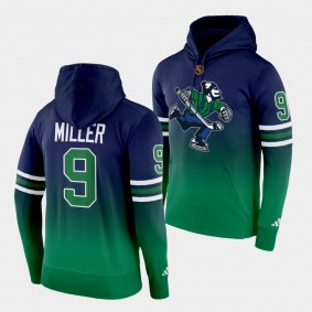 J.T. Miller Vancouver Canucks Reverse Retro 2.0 Navy Green Special Edition Hoodie