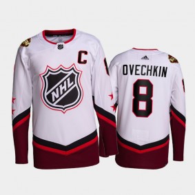 Capitals Alex Ovechkin 2022 NHL All-Star White Jersey