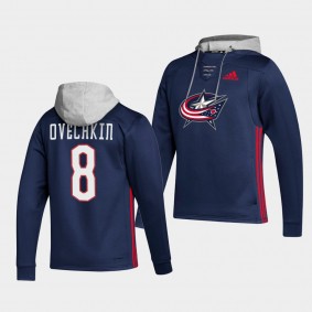 Alexander Ovechkin Washington Capitals Skate Navy Lace-up Hoodie