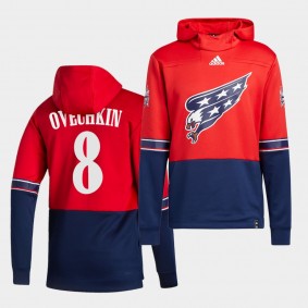 Washington Capitals Alexander Ovechkin 2021 Reverse Retro Red Special Edition Pullover Hoodie