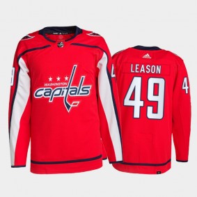 2021-22 Washington Capitals Brett Leason Primegreen Authentic Jersey Red Home Uniform