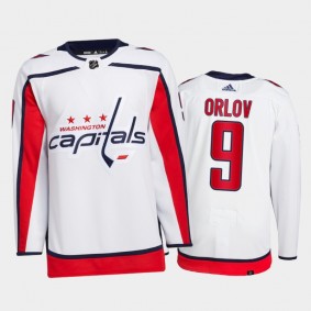Dmitry Orlov Washington Capitals Primegreen Authentic Pro Jersey 2021-22 White #9 Away Uniform