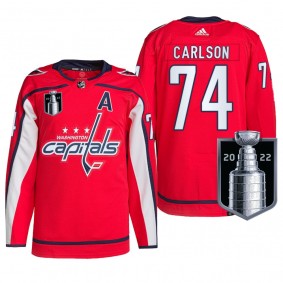 Capitals John Carlson 2022 Stanley Cup Playoffs Red Jersey
