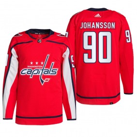 2022 Home Capitals Marcus Johansson Home Red Jersey