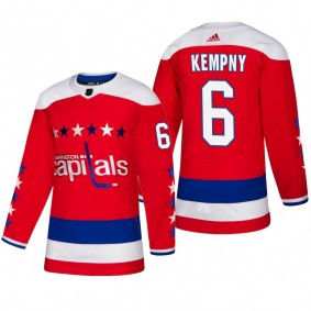 Men's Washington Capitals Michal Kempny #6 2018-19 Alternate Reasonable Authentic Jersey - Red