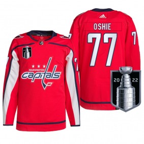 Capitals T.J. Oshie 2022 Stanley Cup Playoffs Red Jersey
