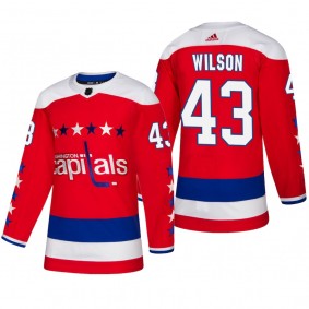 Men's Washington Capitals Tom Wilson #43 2018-19 Alternate Reasonable Authentic Jersey - Red