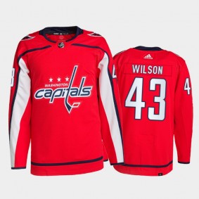 2021-22 Washington Capitals Tom Wilson Primegreen Authentic Jersey Red Home Uniform