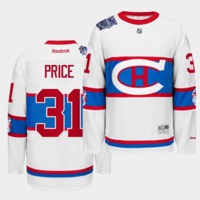 Carey Price Montreal Canadiens Throwback to World White Winter Classic Jersey