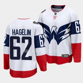 Washington Capitals Carl Hagelin 2023 NHL Stadium Series White Breakaway Player Jersey Men's