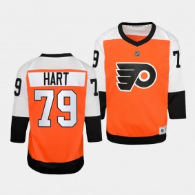 Carter Hart Philadelphia Flyers Youth Jersey 2023-24 Home Burnt Orange Replica Player Jersey