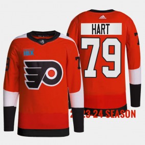 Philadelphia Flyers 2023-24 Home Carter Hart #79 Burnt Orange Jersey Primegreen