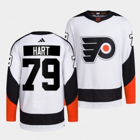 Reverse Retro 2.0 Philadelphia Flyers Carter Hart #79 White Authentic Primegreen Jersey 2022
