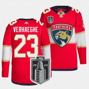 Carter Verhaeghe Florida Panthers 2023 Stanley Cup Final Red #23 Authentic Primegreen Home Jersey Men's