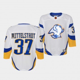Buffalo Sabres Casey Mittelstadt 2022 Special Edition 2.0 White #37 Youth Jersey Retro