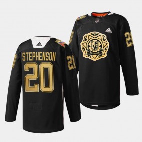 Vegas Golden Knights 2024 First Responders Chandler Stephenson #20 Black Jersey