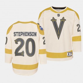 Chandler Stephenson Vegas Golden Knights Youth Jersey 2024 NHL Winter Classic Cream Premier Player Jersey
