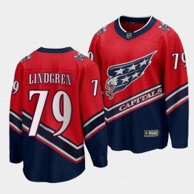 Charlie Lindgren Capitals #79 Special Edition Jersey Red Reverse Retro