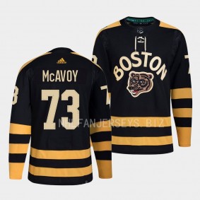 2023 Winter Classic Boston Bruins Charlie McAvoy #73 Black Primegreen Jersey