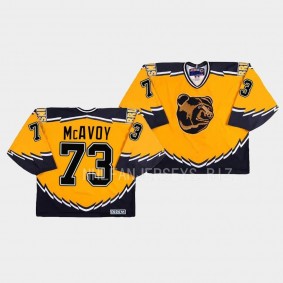 Charlie McAvoy Boston Bruins Throwback Gold #73 Jersey Replica