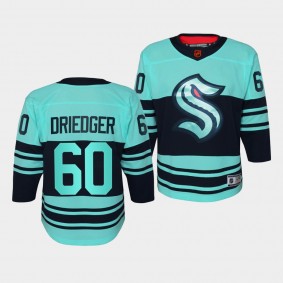 Youth Chris Driedger Kraken Ice Blue Special Edition 2.0 Jersey