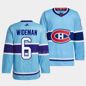 Chris Wideman Montreal Canadiens 2022 Reverse Retro 2.0 Blue #6 Authentic Primegreen Jersey Men's
