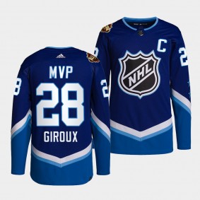 Claude Giroux #28 Flyers Authentic Blue Jersey 2022 NHL All-Star MVP