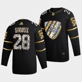 Claude Giroux Florida Panthers 2022 Stanley Cup Playoffs #28 Black Diamond Edition Authentic Jersey