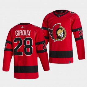 Ottawa Senators Claude Giroux Reverse Retro #28 Red Jersey Authentic