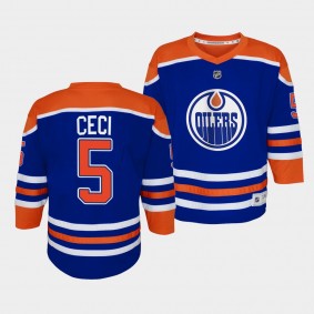Cody Ceci Edmonton Oilers Youth Jersey 2022-23 Home Royal Replica Player Jersey