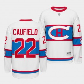 Cole Caufield Montreal Canadiens Winter Classic 2016 White #22 Jersey Throwback