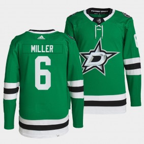 Dallas Stars Primegreen Authentic Colin Miller #6 Green Jersey Home