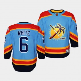 Florida Panthers Colin White 2022 Special Edition 2.0 Blue #6 Youth Jersey Retro