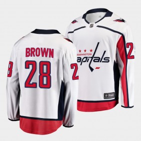 Connor Brown Capitals #28 Away Jersey White Breakaway Player