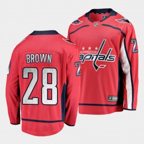 Connor Brown Capitals #28 Home Jersey Red Breakaway Player