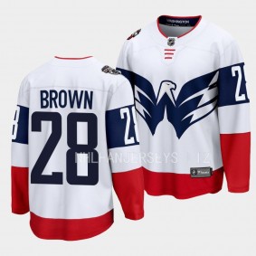 Washington Capitals Connor Brown 2023 NHL Stadium Series White Breakaway Player Jersey Men's