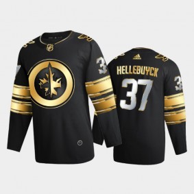Winnipeg Jets Connor Hellebuyck #37 2020-21 Golden Edition Black Limited Authentic Jersey