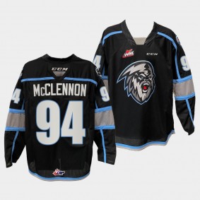 Connor McClennon Winnipeg Ice WHL 2022 Black Jersey