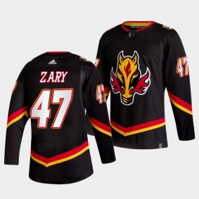 Connor Zary #47 Calgary Flames 2022-23 Alternate Authentic Black Jersey