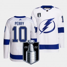 Tampa Bay Lightning 2022 Eastern Conference Champs Corey Perry #10 White Jersey Primegreen