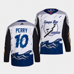 Reverse Retro 2.0 Corey Perry Tampa Bay Lightning Authentic Primegreen #10 White Jersey 2022