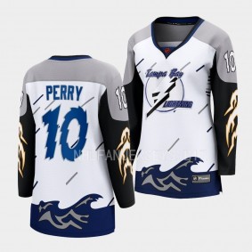 Corey Perry Tampa Bay Lightning 2022 Special Edition 2.0 Women Breakaway 10 Jersey Retro