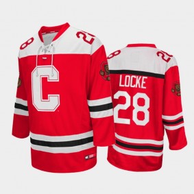 Cornell Big Red Brenden Locke #28 College Hockey Red Jersey