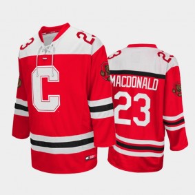 Cornell Big Red Jacob MacDonald #23 College Hockey Red Jersey