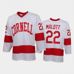 Cornell Big Red Jeff Malott #22 College Hockey White Replica Jersey